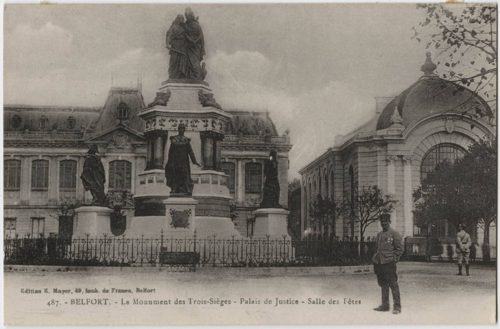 Belfort, le monument des Trois-Sièges, palais de justice, Salle des fêtes.
