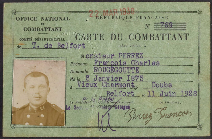 PERREZ François Charles