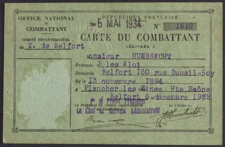 HUMBRECHT Jules Eloi