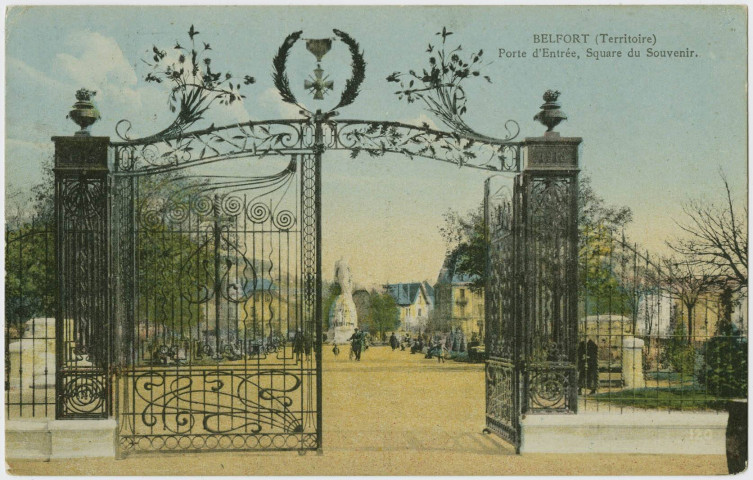Belfort (Territoire), porte d'entrée, square du Souvenir.