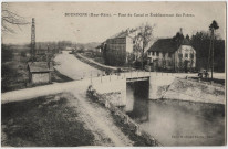 Bourogne (Haut-Rhin), pont du canal et établissement des frères.