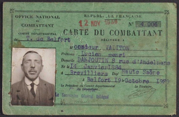 VALITON Lucien Henri