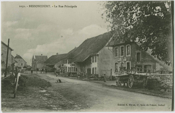 Bessoncourt, la rue principale.