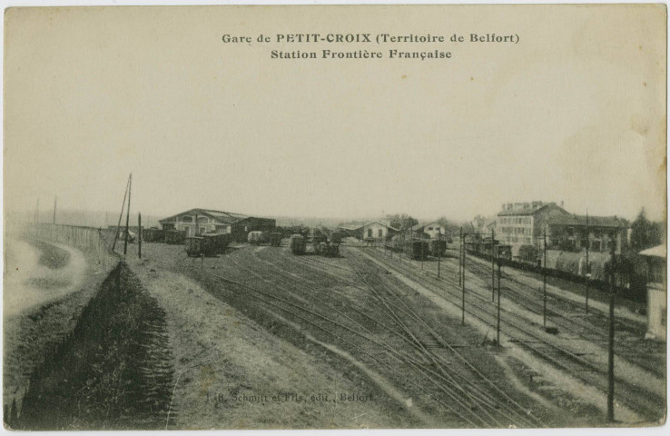 Gare de Petit-Croix (Territoire de Belfort), station frontière Française.