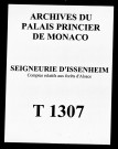 Comptes relatifs aux forêts d'Alsace : comptes avec pièces justificatives de Baraige, Ostermayer, Girard, Kiener, etc., concernant les forêts d'Alsace.