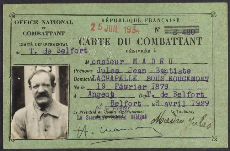 MADRU Jules Jean Baptiste