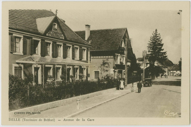 Delle (Territoire de Belfort), avenue de la gare.