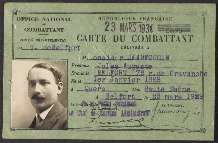 JEANMOUGIN Jules Auguste