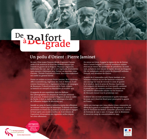 Hommage aux poilus d'Orient